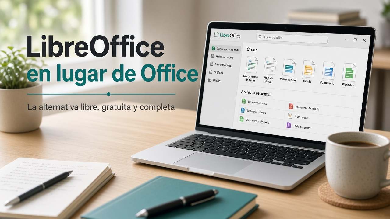 Documentos abiertos en LibreOffice Writer y Calc