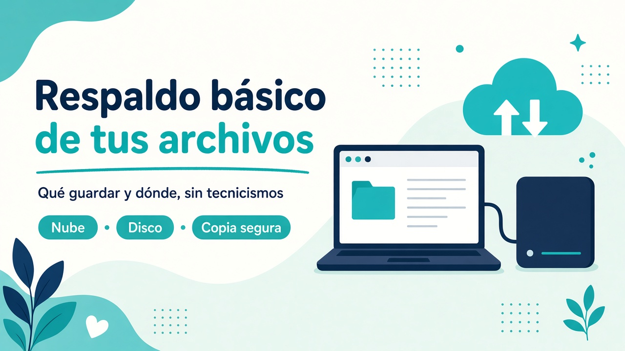 Copia de seguridad de archivos en disco externo y nube