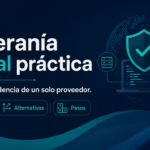 Persona eligiendo herramientas digitales con independencia de un solo proveedor