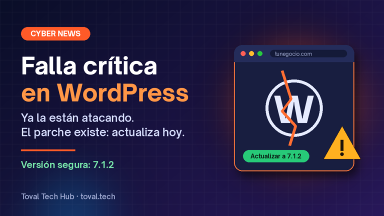 Falla crítica en WordPress: ya la están atacando; actualiza hoy a la versión 7.1.2