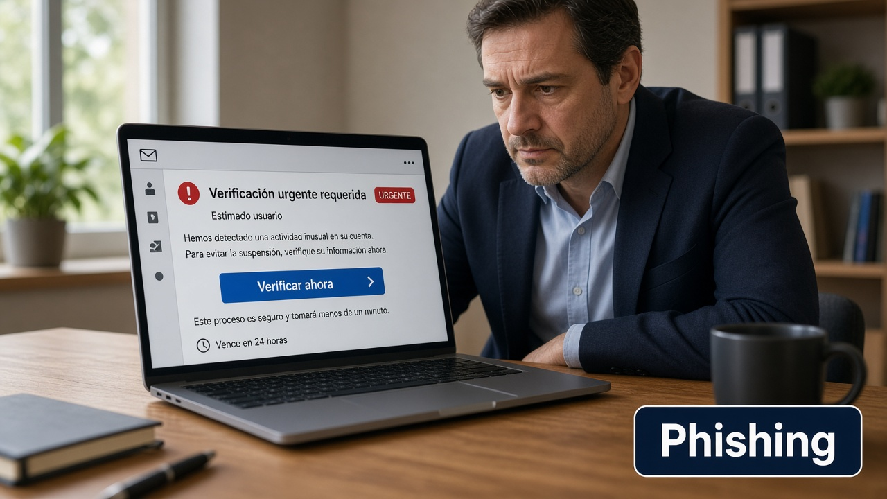 Historia de Javier: phishing y pérdida de control de la cuenta