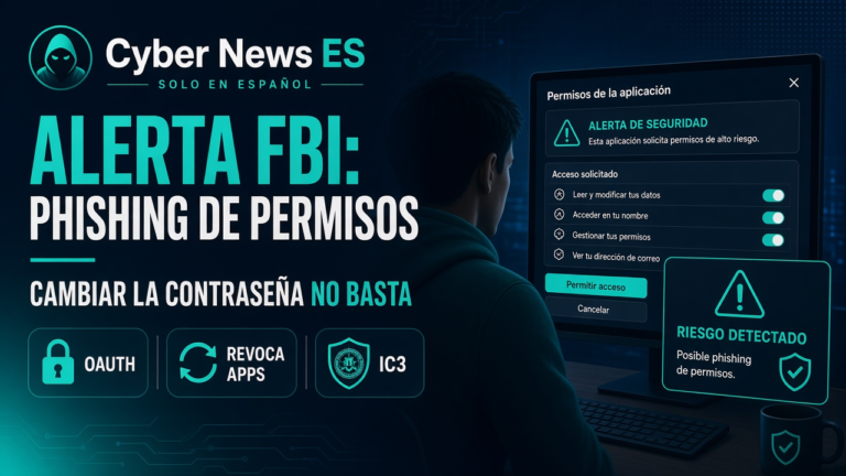 Alerta FBI sobre phishing de permisos OAuth en correo y cuentas